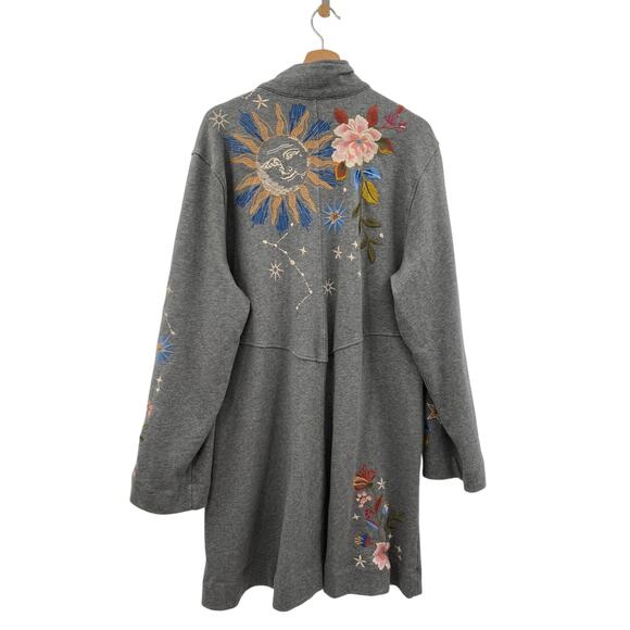 Johnny Was M Celestin Embroidered Military Jacket - Picture 4 of 5